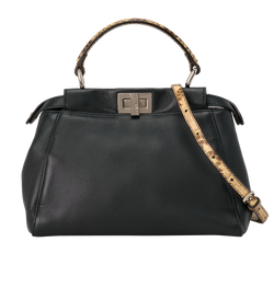 Mini Peekaboo Monster, Leather/Snake, Blue, MII, S, 2*